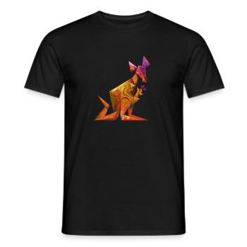 kangourou - T-shirt homme - noir - Devant - AI Model Male 178 light (178cm)