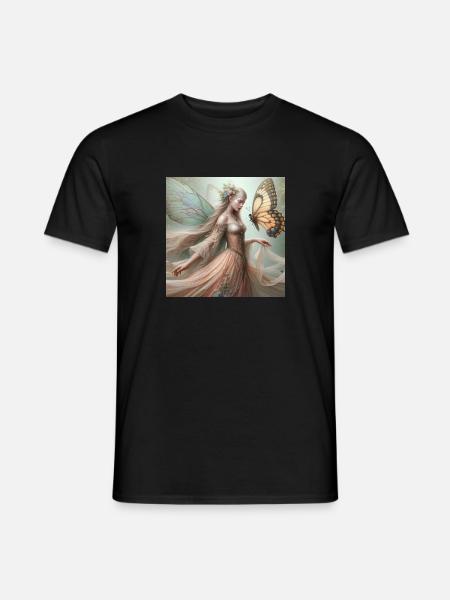 Fée Papillon. - T-shirt homme - noir