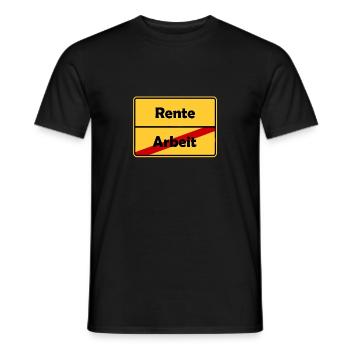 Glückwunsch zur Rente! Schluss mit Arbeit! - Männer T-Shirt - Schwarz - Vorne - AI Model Male 178 light (178cm)