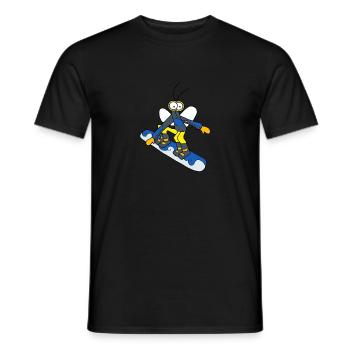 Djen snowboard Wana - garçon - T-shirt homme - noir - Devant - AI Model Male 178 light (178cm)