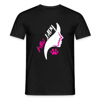 Paw lady - Men's T-Shirt - black - Front - AI Model Male 178 light (178cm)