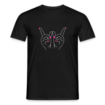 Main - T-shirt homme - noir - Devant - AI Model Male 178 light (178cm)