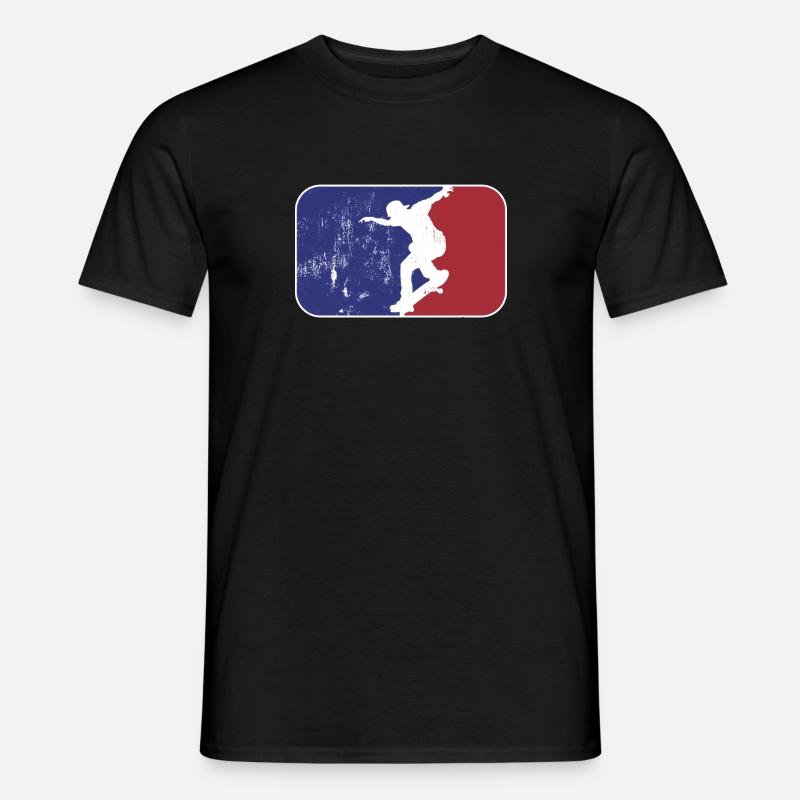 Skater Logo - Männer T-Shirt - Schwarz