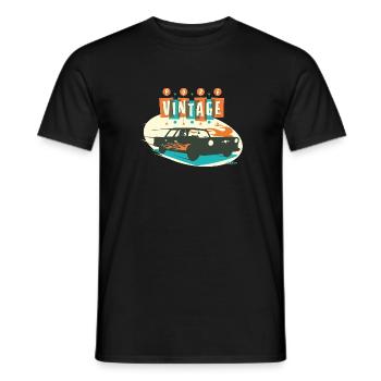 Reine Oldtimer - Männer T-Shirt - Schwarz - Vorne - AI Model Male 178 light (178cm)