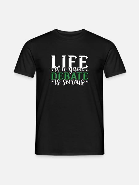 Debating Debate Arguing - Men's T-Shirt - black