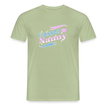 Barnepige Babysitter Dagplejer - Mænd T-shirt - salviegrøn - Foran - AI Model Male 178 light (178cm)