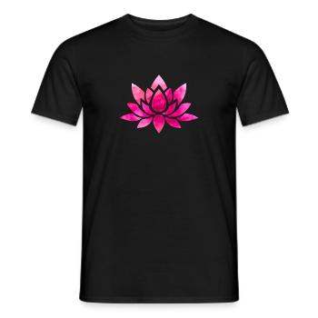 Fleurs de lotus Fleur Yoga Lotus - T-shirt homme - noir - Devant - AI Model Male 178 light (178cm)