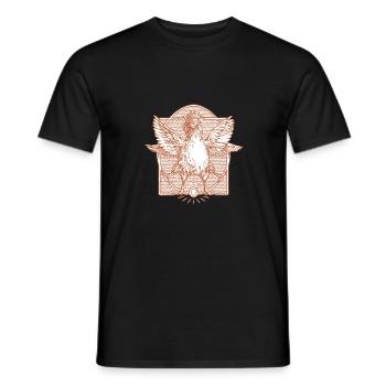 The rooster Vitruve3 - Men's T-Shirt - black - Front - AI Model Male 178 light (178cm)