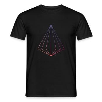 Triangel - Männer T-Shirt - Schwarz - Vorne - AI Model Male 178 light (178cm)
