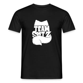 Silhouette Team Spitz - Männer T-Shirt - Schwarz - Vorne - AI Model Male 178 light (178cm)