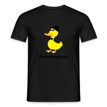 Geheimagente - Männer T-Shirt - Schwarz - Vorne - AI Model Male 178 light (178cm)