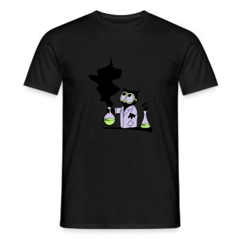 Dr rer nat Owl - Men's T-Shirt - black - Front - AI Model Male 178 light (178cm)