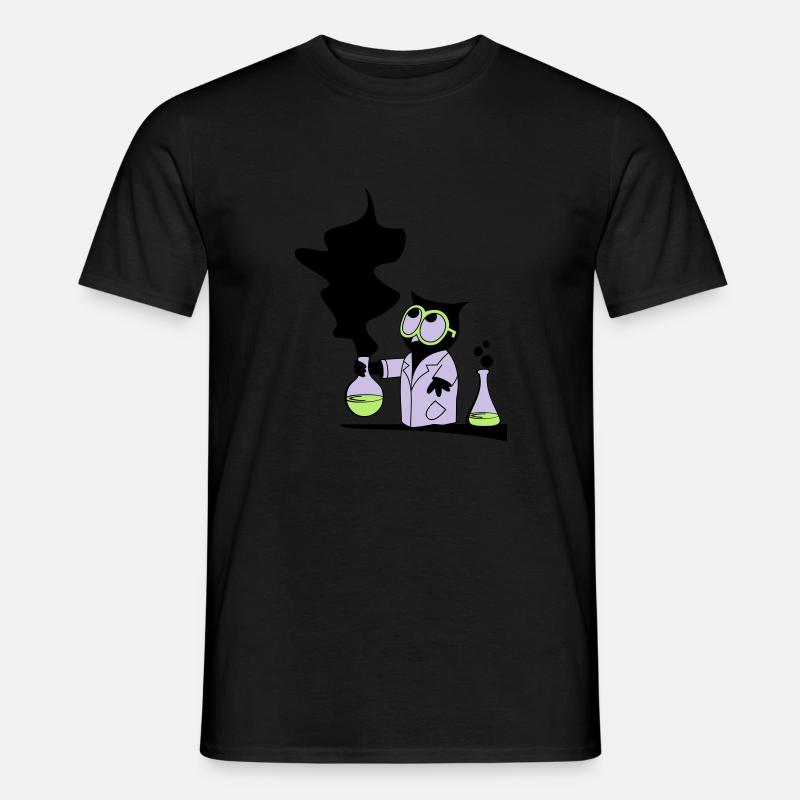 Dr rer nat Owl - Männer T-Shirt - Schwarz