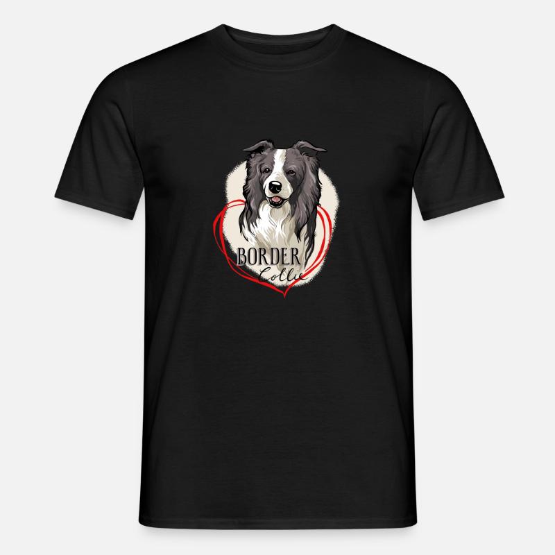 Border Collie - Männer T-Shirt - Schwarz