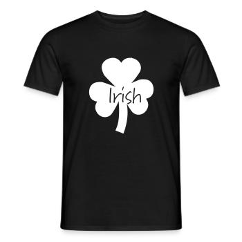 Trèfle Irlande irish - T-shirt homme - noir - Devant - AI Model Male 178 light (178cm)