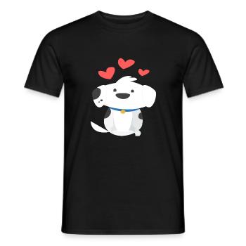 Gentle dog Shirt - Männer T-Shirt - Schwarz - Vorne - AI Model Male 178 light (178cm)