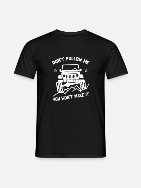Ne me suivez pas Jeep - T-shirt homme - noir