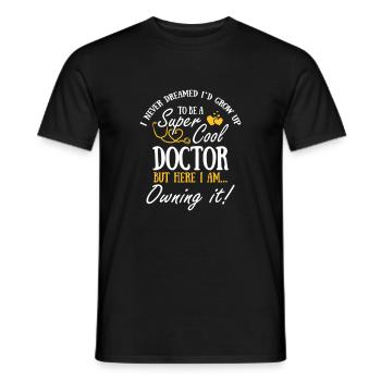 Docteur super cool - T-shirt homme - noir - Devant - AI Model Male 178 light (178cm)