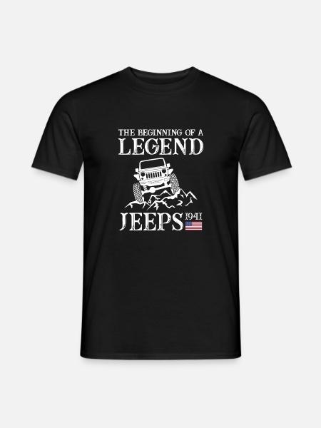 Jeeps Legend - Men's T-Shirt - black