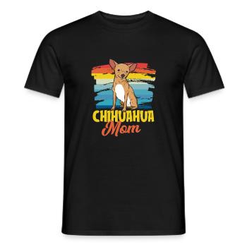 Chihuahua Mom - Männer T-Shirt - Schwarz - Vorne - AI Model Male 178 light (178cm)