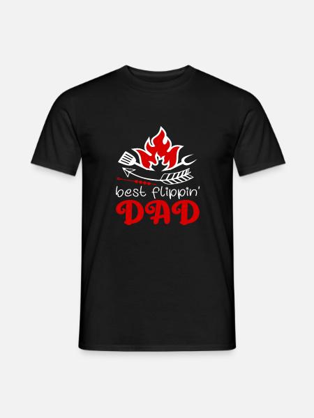 Best Flippin Dad - Männer T-Shirt - Schwarz