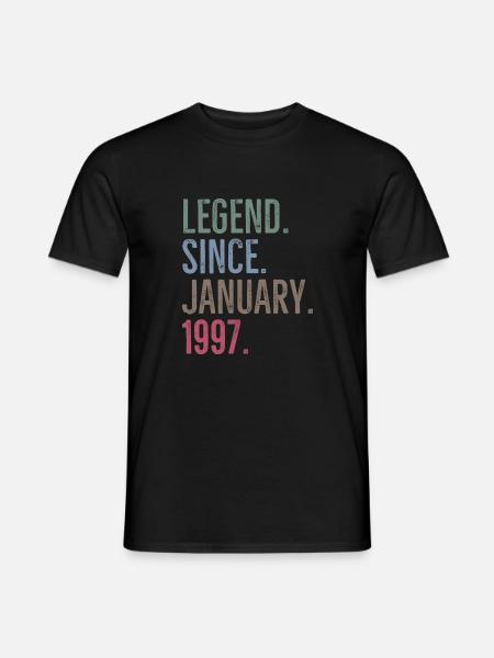 Legend Since January 1997 - Men's T-Shirt - black