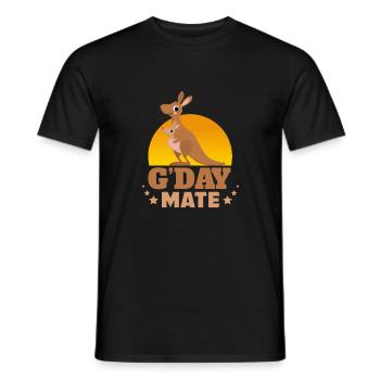 Kangaroo G-Day Mate - Men's T-Shirt - black - Front - AI Model Male 178 light (178cm)