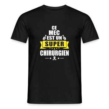 ce mec est un super Chirurgien / cadeau chirurgien - T-shirt homme - noir - Devant - AI Model Male 178 light (178cm)