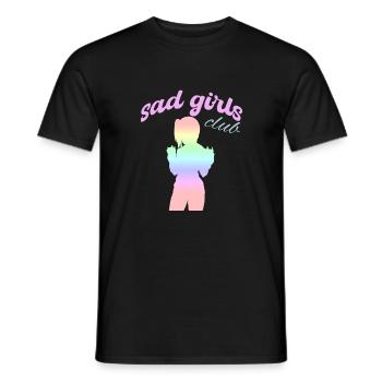 Sad Girls Club Anime T-Shirt - Men's T-Shirt - black - Front - AI Model Male 178 light (178cm)