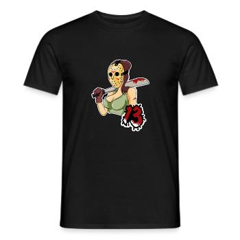 Lady 13 - T-shirt homme - noir - Devant - AI Model Male 178 light (178cm)