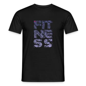 FITNESS storm II - Männer T-Shirt - Schwarz - Vorne - AI Model Male 178 light (178cm)