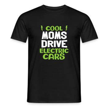 Cool moms drive electrci car funny gift mom - T-shirt homme - noir - Devant - AI Model Male 178 light (178cm)