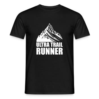 Trail Run Ultra Running Trekking en montagne Course à pied - T-shirt homme - noir - Devant - AI Model Male 178 light (178cm)