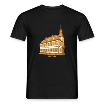 Mairie de Mayen Coblence Eifel Rhénanie-Palatinat - T-shirt homme - noir - Devant - AI Model Male 178 light (178cm)