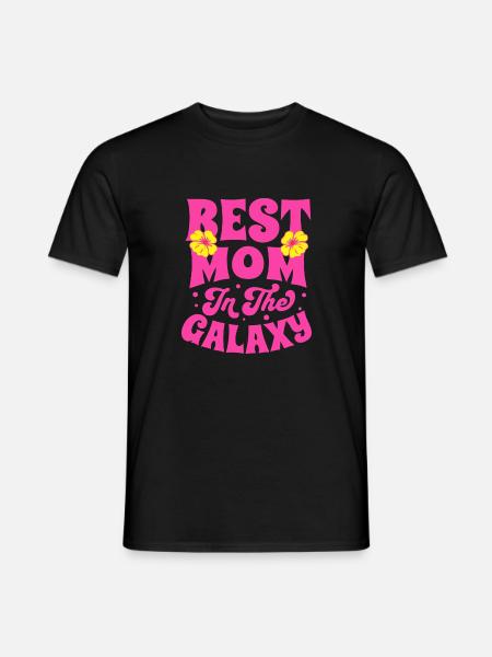 BEST MOM IN THE GALAXY - Men's T-Shirt - black