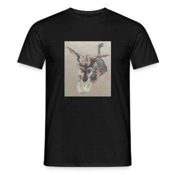 Doggy Water Pixel - Männer T-Shirt - Schwarz - Vorne - AI Model Male 178 light (178cm)