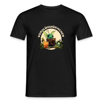 Devant les lucioles jeu de mots drôle - T-shirt homme - noir - Devant - AI Model Male 178 light (178cm)