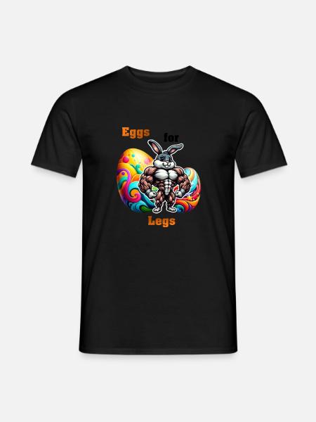 Eggs for Legs - Men's T-Shirt - black