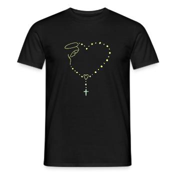 Vierge Marie Jésus Bible Religion chrétienne Madone - T-shirt homme - noir - Devant - AI Model Male 178 light (178cm)