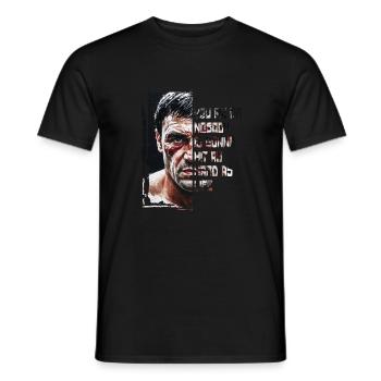 You me or nobody is gonna hit as hard as life - Men's T-Shirt - black - Front - AI Model Male 178 light (178cm)
