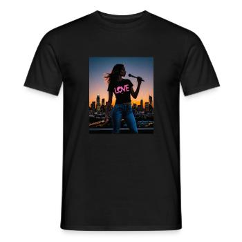 Women - Männer T-Shirt - Schwarz - Vorne - AI Model Male 178 light (178cm)
