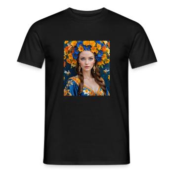 Women - Männer T-Shirt - Schwarz - Vorne - AI Model Male 178 light (178cm)