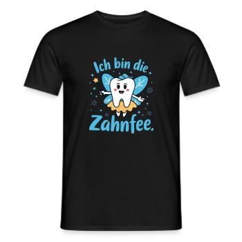 Ich bin die Zahnfee Kostüm für Karneval und Faschi - Männer T-Shirt - Schwarz - Vorne - AI Model Male 178 light (178cm)