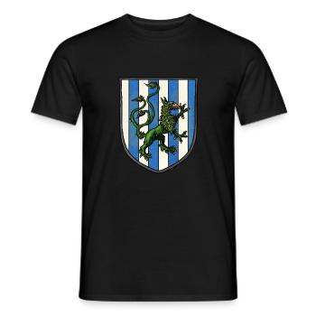 Armoiries dragon vert - T-shirt homme - noir - Devant - AI Model Male 178 light (178cm)