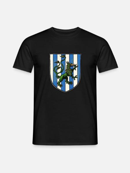 Coat of arms green dragon - Men's T-Shirt - black