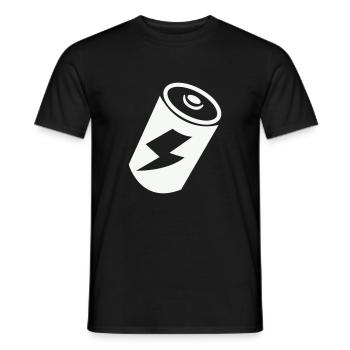pile - T-shirt homme - noir - Devant - AI Model Male 178 light (178cm)