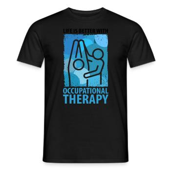 OCCUPATIONAL THERAPIST OCCUPATIONAL THERAPY - Men's T-Shirt - black - Front - AI Model Male 178 light (178cm)