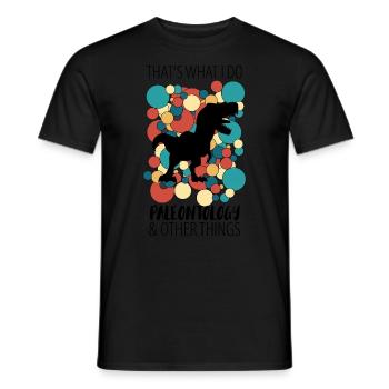 Paléontologie Dinosaures - T-shirt homme - noir - Devant - AI Model Male 178 light (178cm)