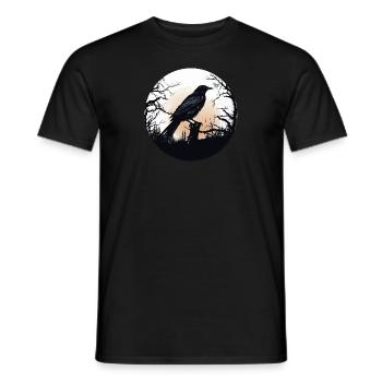 Hugin Wikinger Rabe - Männer T-Shirt - Schwarz - Vorne - AI Model Male 178 light (178cm)