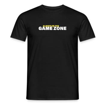 GAME ZONE - Men's T-Shirt - black - Front - AI Model Male 178 light (178cm)